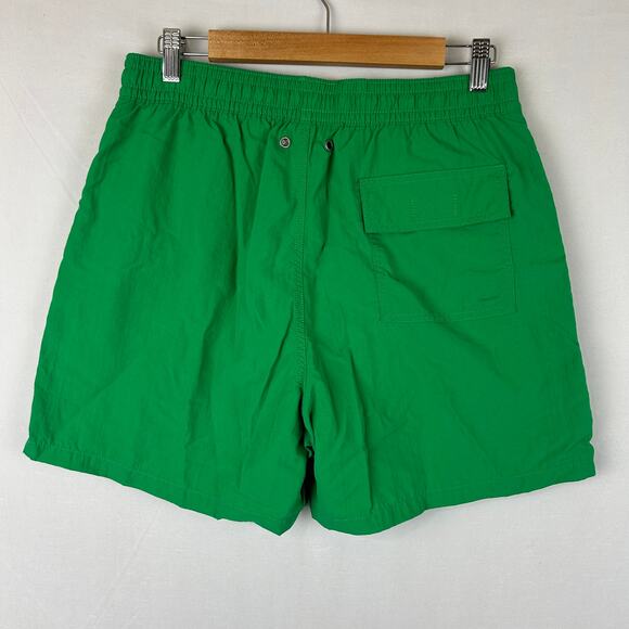 Polo Ralph Lauren Green Swim Trunks Nylon Elastic Tie Waist Vintage Men's Size M - Picture 6 of 9